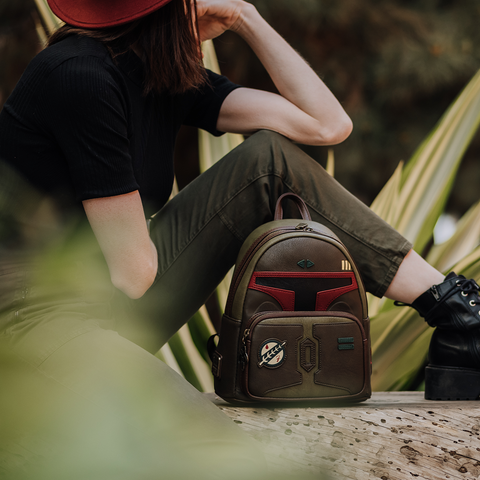 Boba Fett Cosplay Mini Backpack Lifestyle View