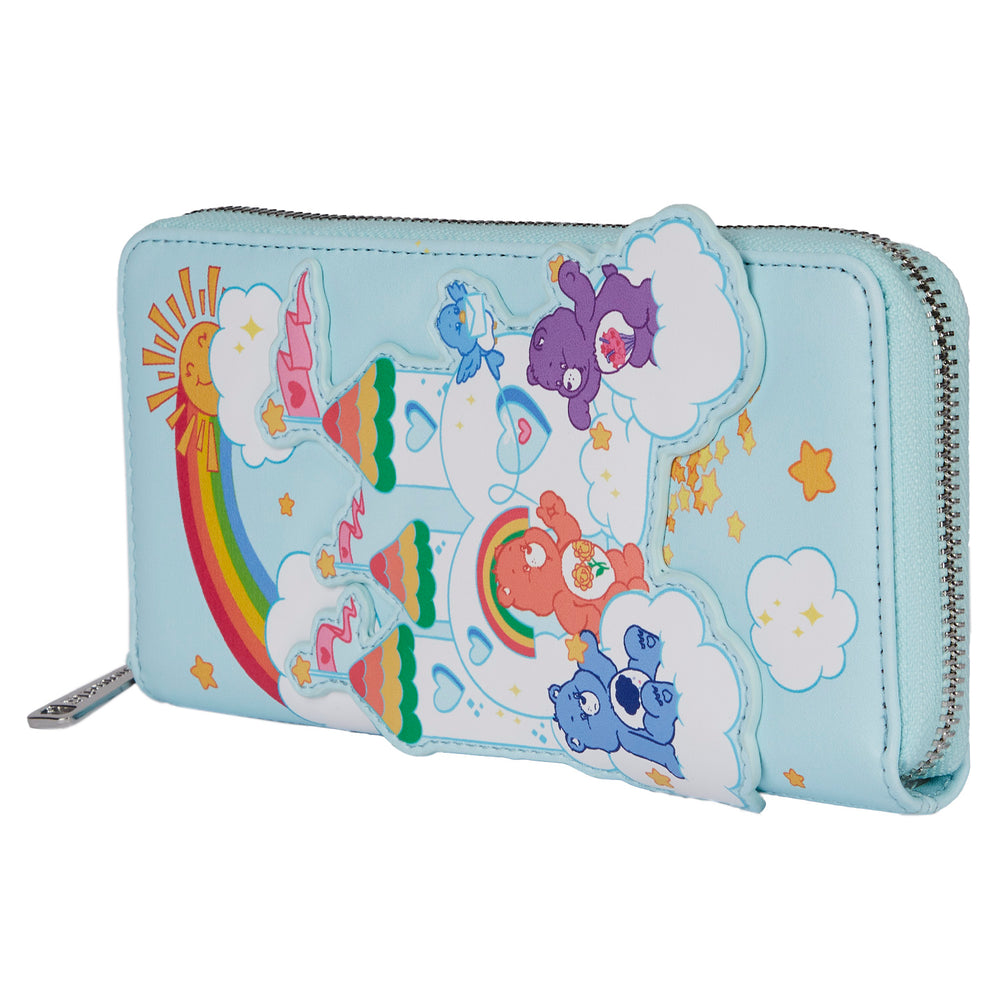 Care Bears 40th Anniversary Zip Around Wallet Side View-zoom
