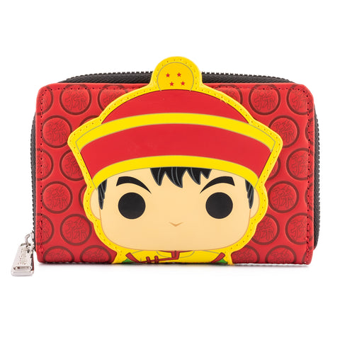 Funko Pop! by Loungefly Dragon Ball Z Gohan and Piccolo Zip Around Wallet Front View