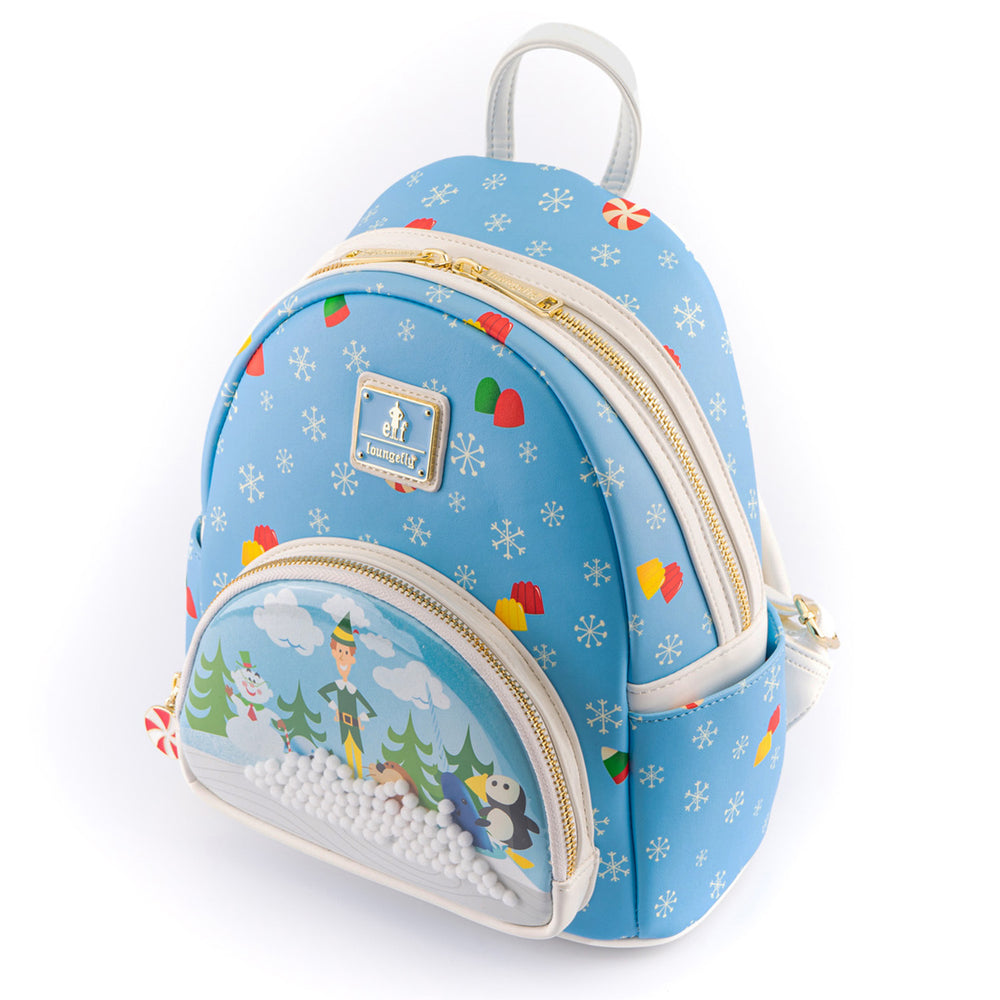 Elf Buddy and Friends Mini Backpack Top Side View-zoom