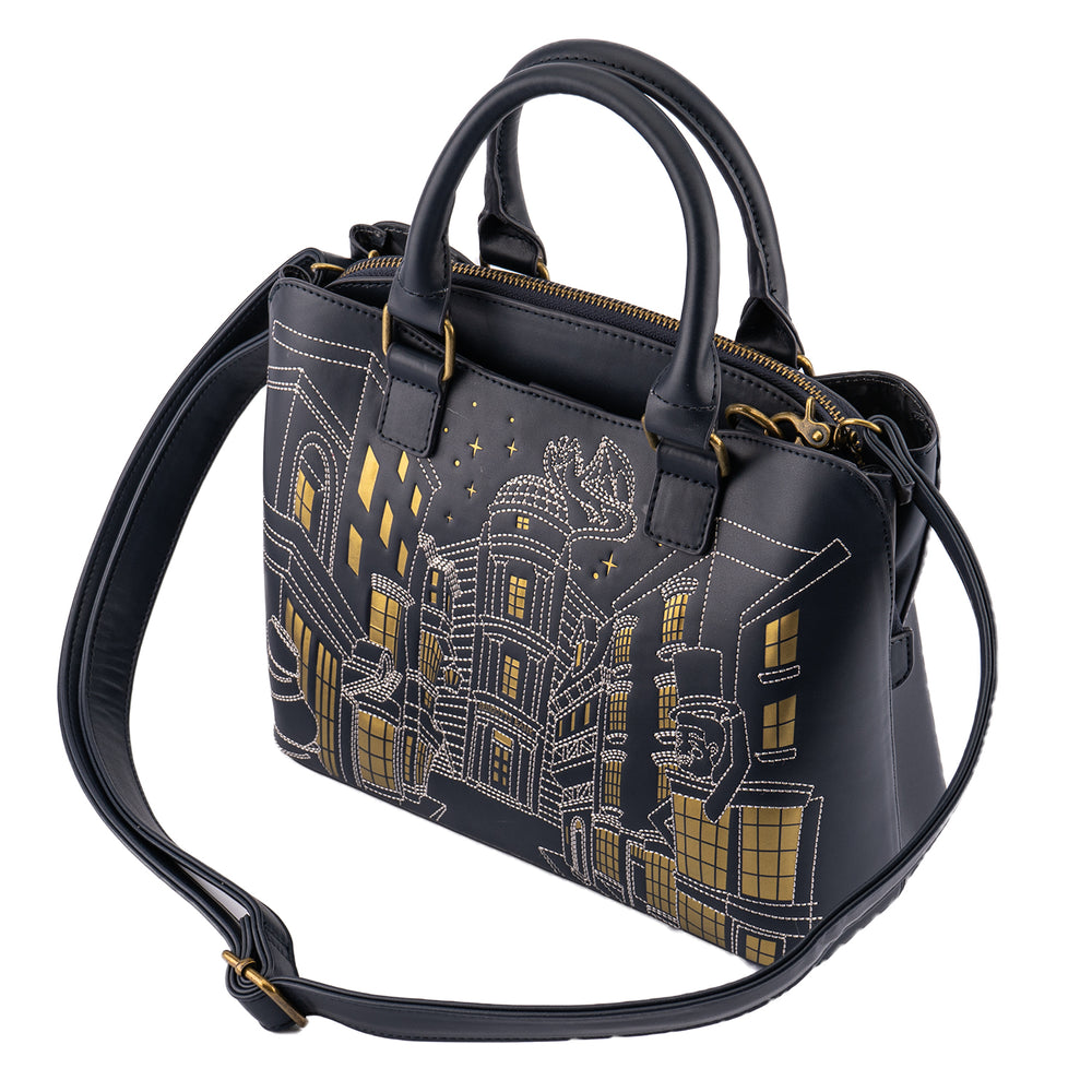 Harry Potter Diagon Alley Crossbody Bag Top Side View-zoom