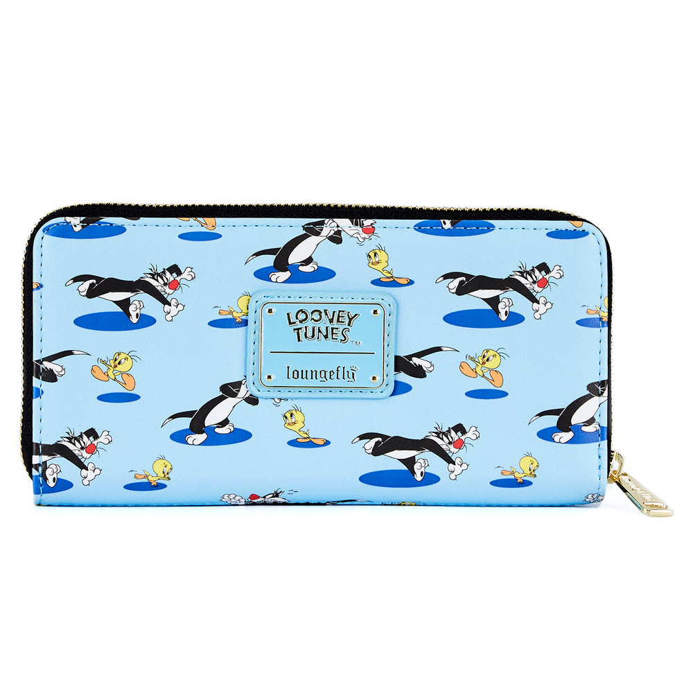 Tweety and Sylvester 80th Anniversary Zip Around Wallet Back View-zoom