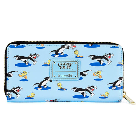 Tweety and Sylvester 80th Anniversary Zip Around Wallet Back View