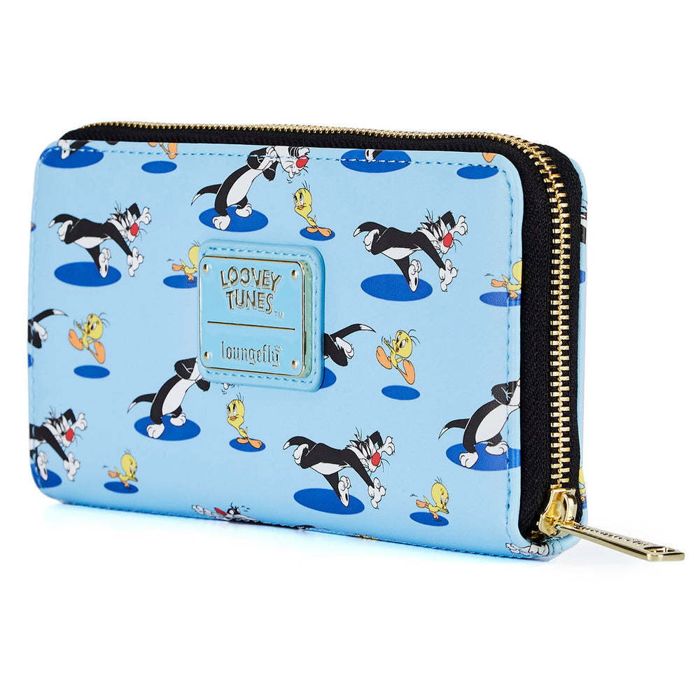 Tweety and Sylvester 80th Anniversary Zip Around Wallet Side View-zoom