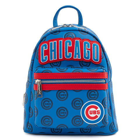 MLB Chicago Cubs Logo Mini Backpack Front View