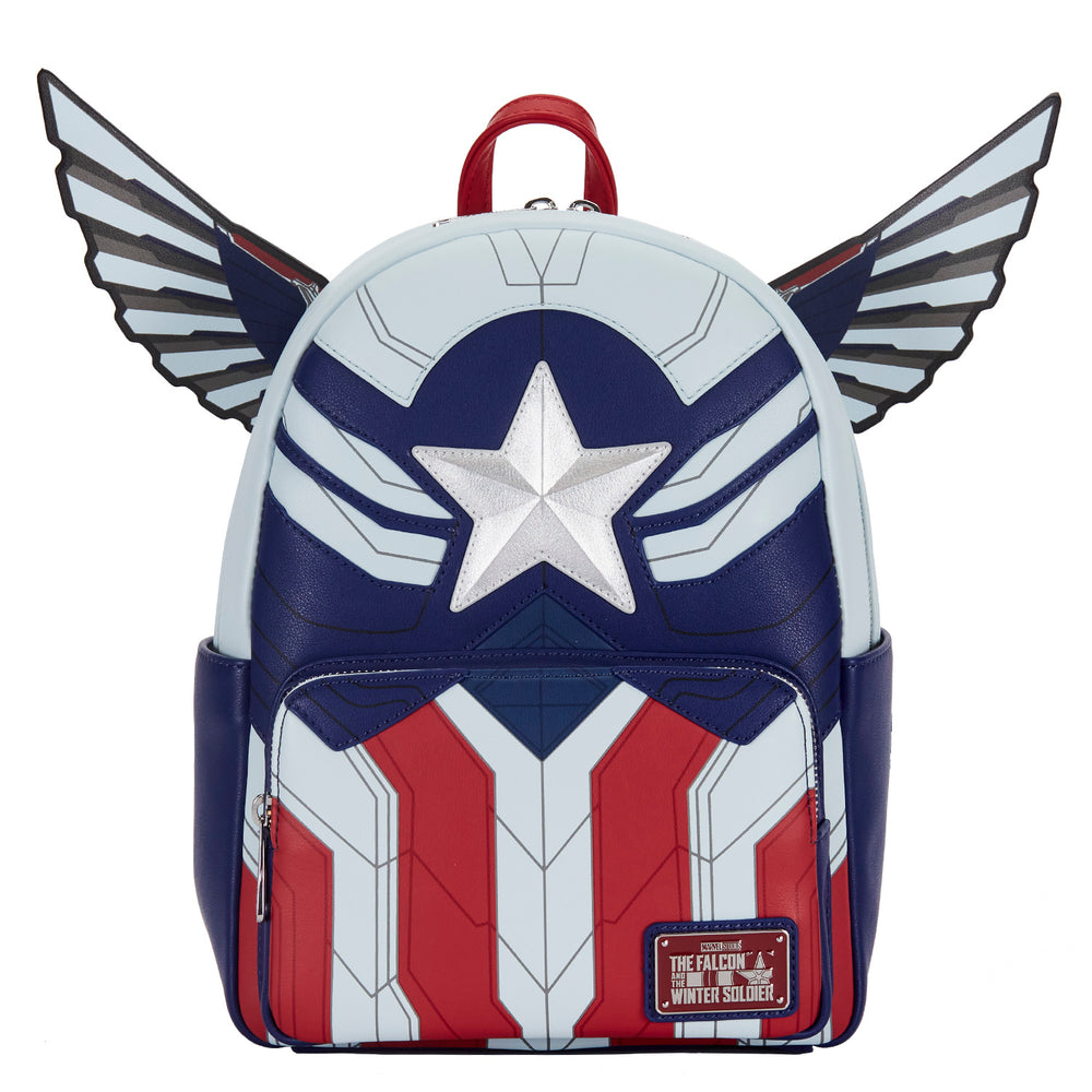 Falcon Captain America Cosplay Mini Backpack Front View-zoom