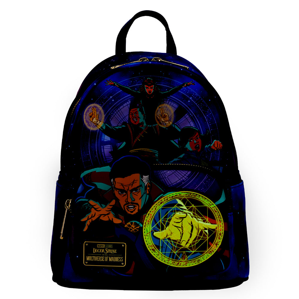 Doctor Strange Multiverse Glow in the Dark Mini Backpack Front Glow View-zoom