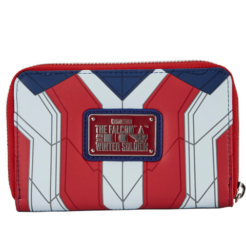 Falcon Captain America Cosplay Zip Around Wallet Back View