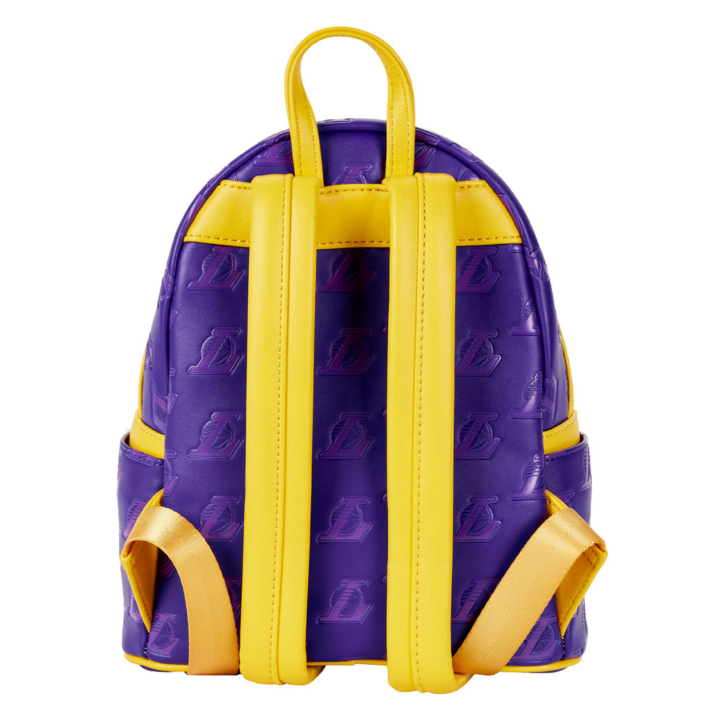 NBA Los Angeles Lakers Logo Mini Backpack Back View-zoom