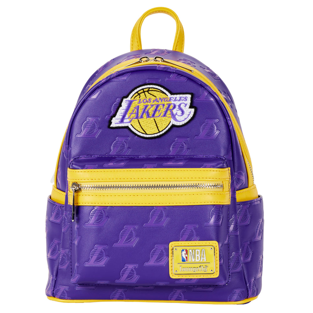NBA Los Angeles Lakers Logo Mini Backpack Front View-zoom