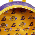 NBA Los Angeles Lakers Logo Mini Backpack Inside Lining View