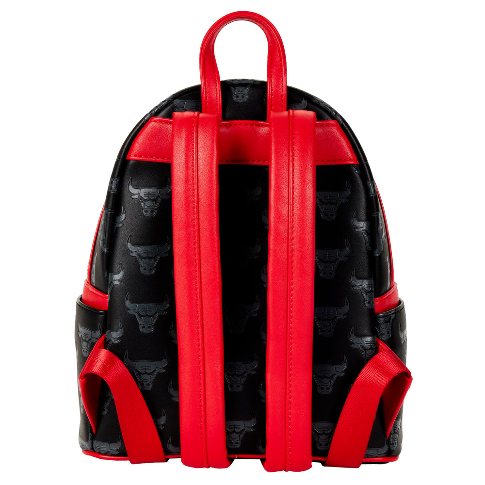 NBA Chicago Bulls Logo Mini Backpack Back View-zoom