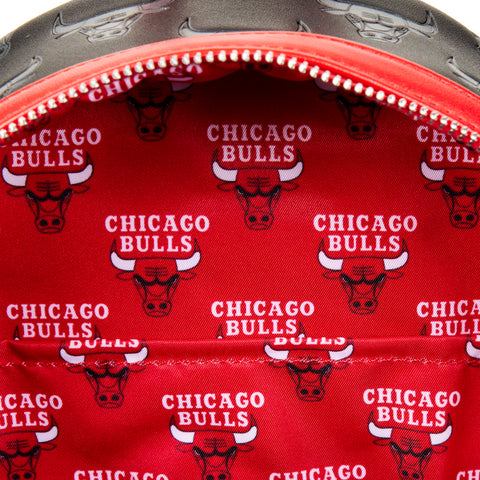 NBA Chicago Bulls Logo Mini Backpack Inside Lining View
