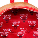 NBA Chicago Bulls Basketball Logo Mini Backpack Inside Lining View