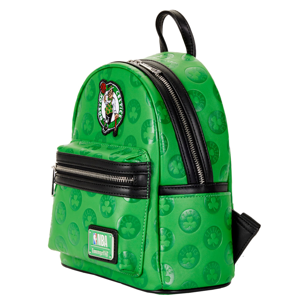 NBA Boston Celtics Logo Mini Backpack Side View-zoom