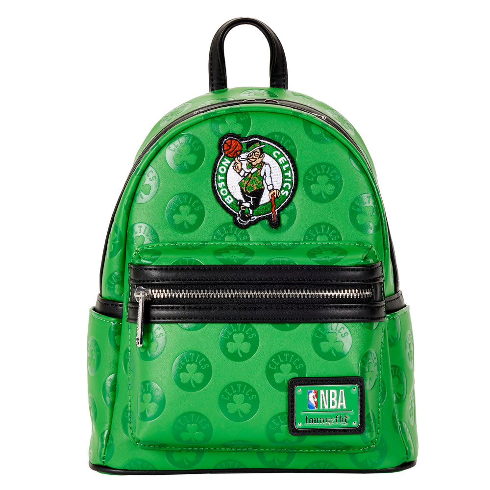 NBA Boston Celtics Logo Mini Backpack Front View-zoom