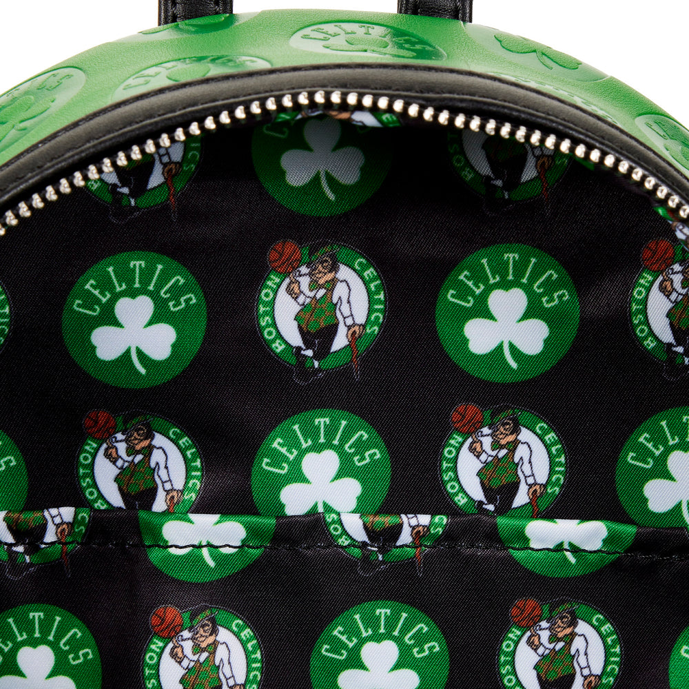 NBA Boston Celtics Logo Mini Backpack Inside Lining View-zoom