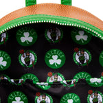 NBA Boston Celtics Basketball Logo Mini Backpack Inside Lining View