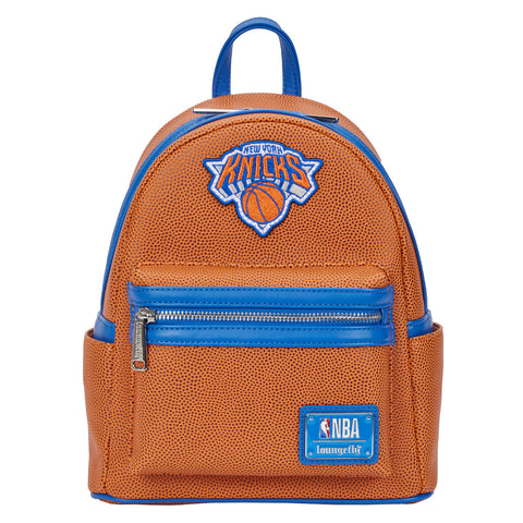 NBA New York Knicks Basketball Logo Mini Backpack Front View