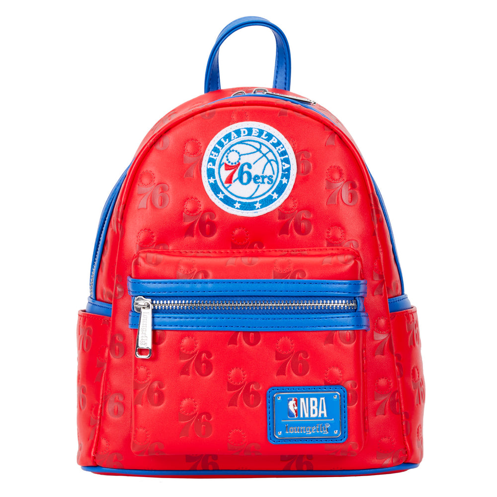 NBA Philadelphia 76ers Logo Mini Backpack Front View-zoom