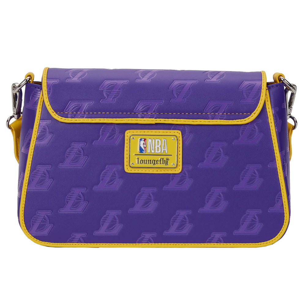 NBA Los Angeles Lakers Logo Crossbody Bag Back View-zoom