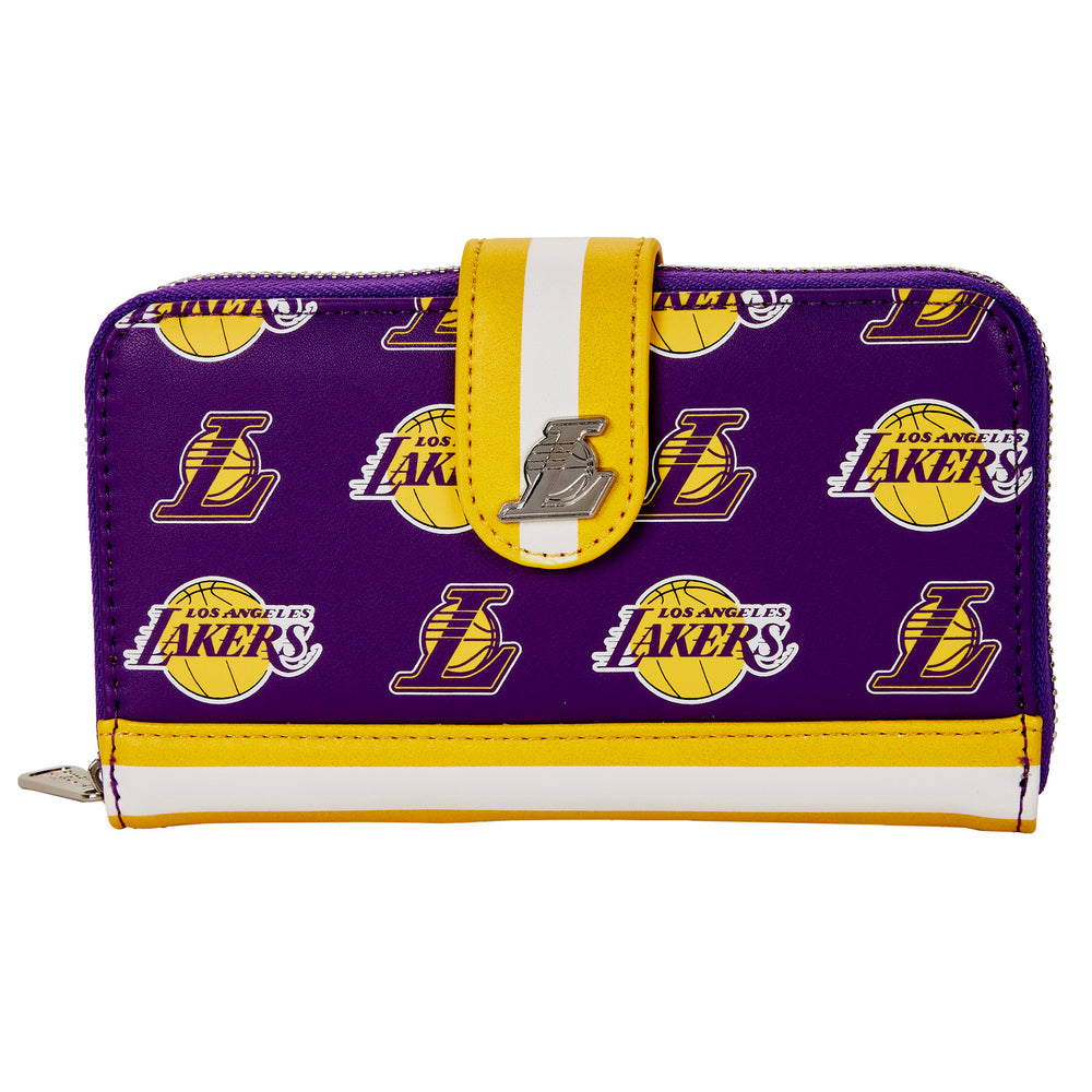 NBA Los Angeles Lakers Zip Around Wallet Front View-zoom