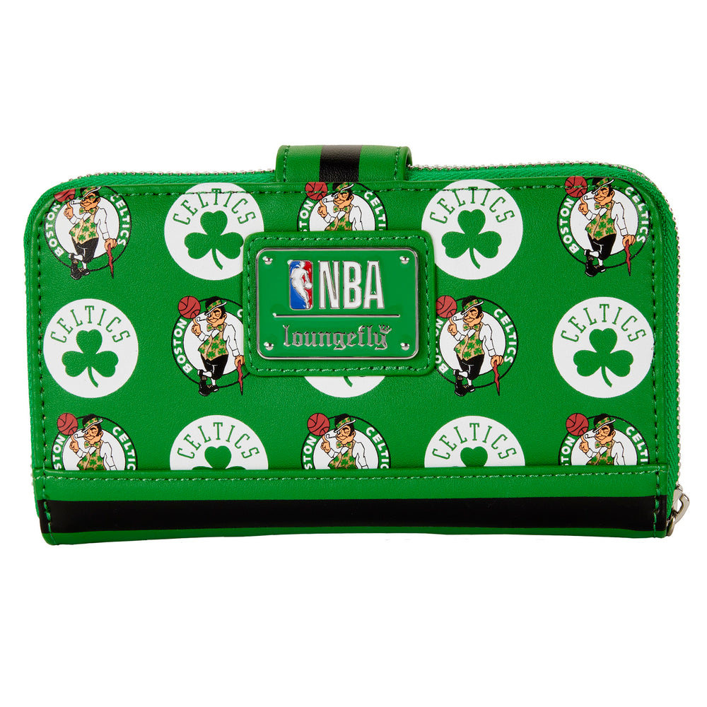 NBA Boston Celtics Logo Zip Around Wallet Back View-zoom