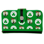 NBA Boston Celtics Logo Zip Around Wallet Front View