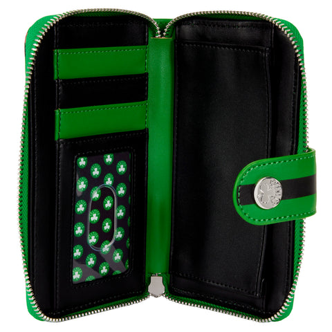 NBA Boston Celtics Logo Zip Around Wallet Inside View