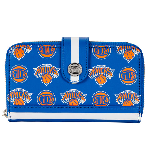 NBA New York Knicks Logo Zip Around Wallet Front View