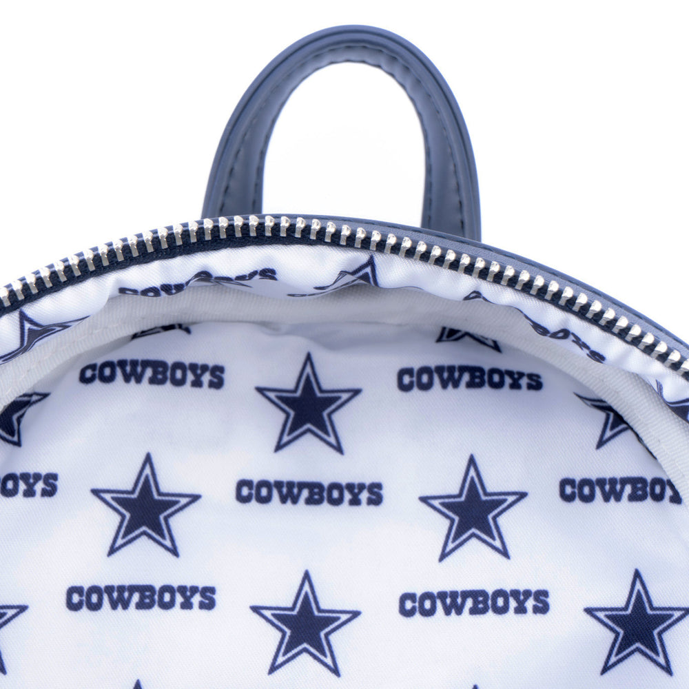 NFL Dallas Cowboys Pigskin Logo Mini Backpack Inside Lining View-zoom