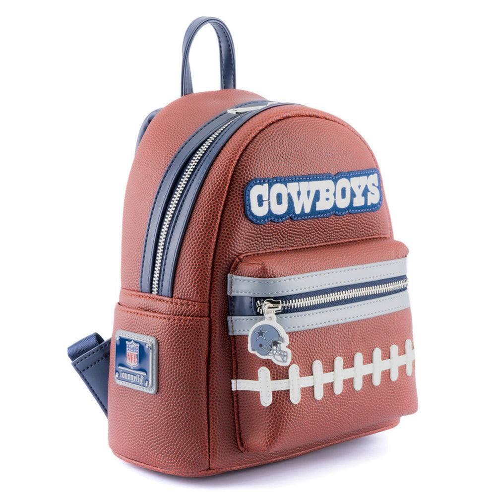 NFL Dallas Cowboys Pigskin Logo Mini Backpack Side View-zoom