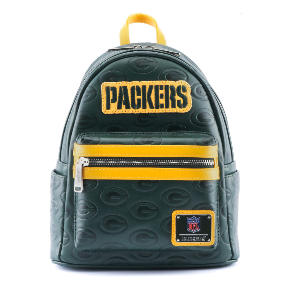 NFL Green Bay Packers Logo Mini Backpack Front View-zoom