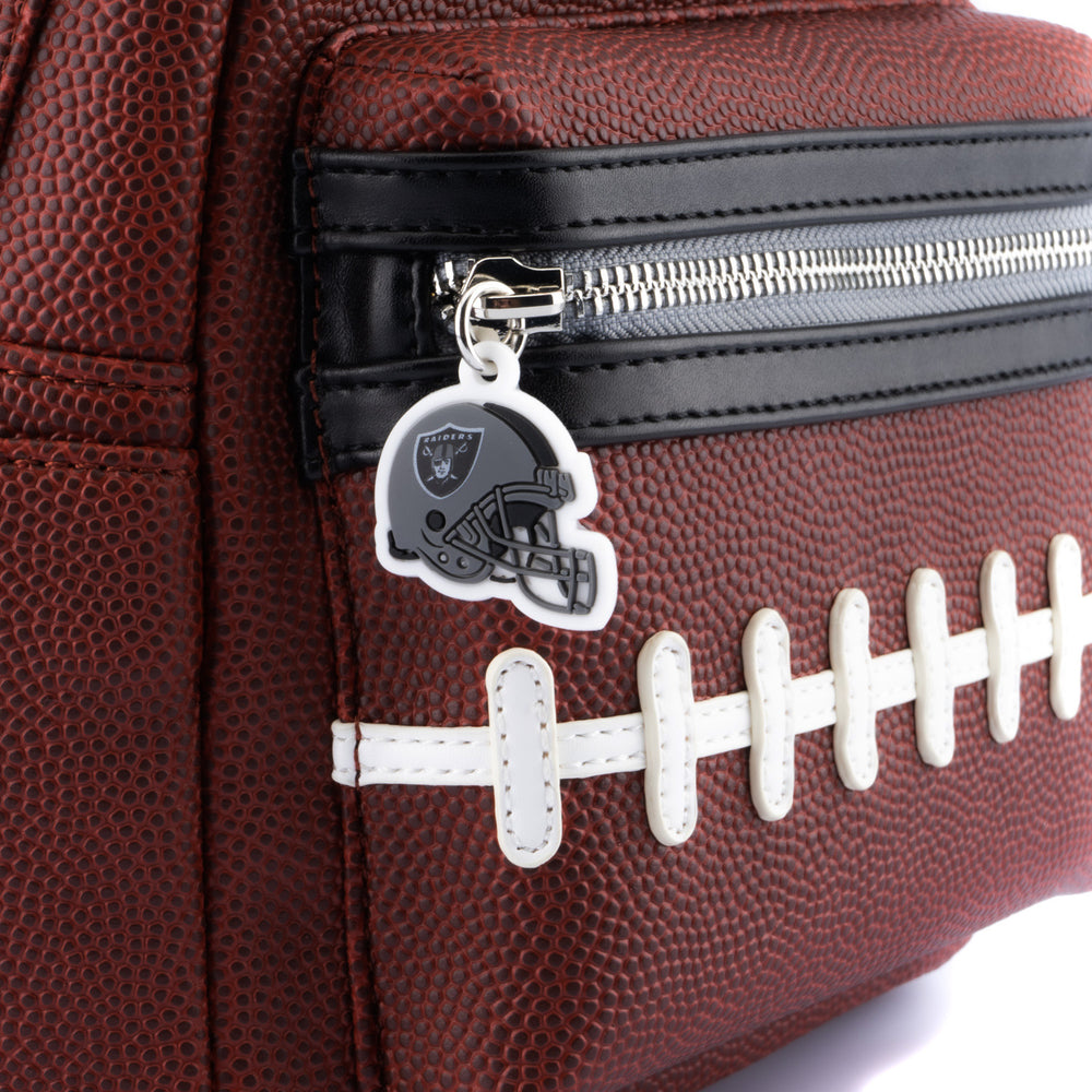 NFL Las Vegas Raiders Pigskin Logo Mini Backpack-zoom