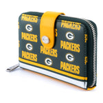 NFL Green Bay Packers Logo Zip Around Wallet Side View