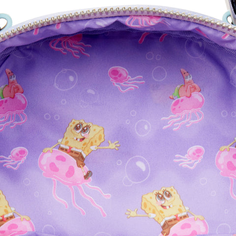 SpongeBob SquarePants Jelly Fishing Mini Backpack Insiding Lining View