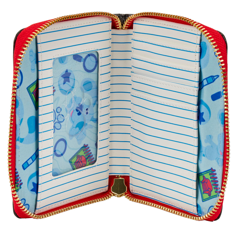 Blue's Clues Handy Dandy Notebook Zip Around Wallet Inside View-zoom