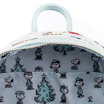 Peanuts Happy Holidays Mini Backpack Inside Lining View