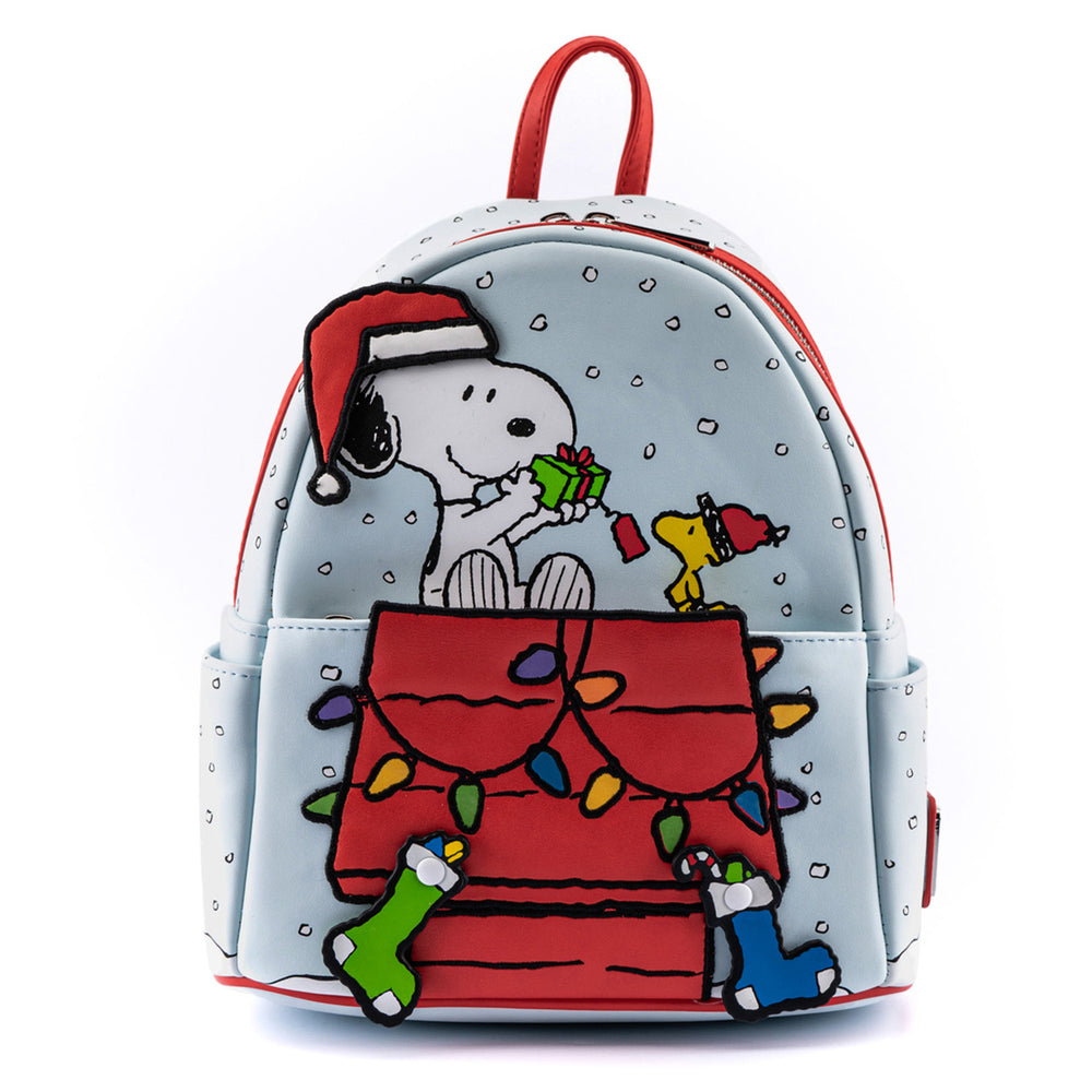 Peanuts Snoopy and Woodstock Mini Backpack Front View-zoom