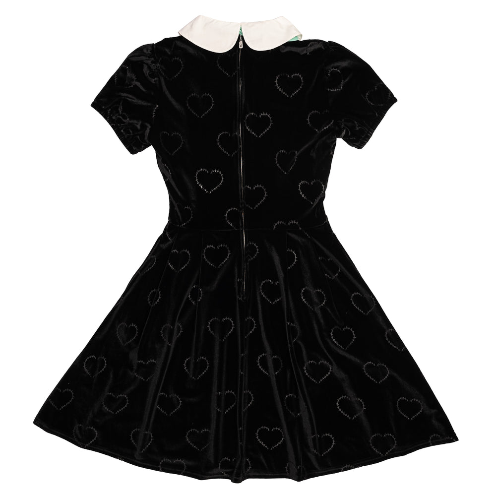 Universal Monsters Bride of Frankenstein Stitch Shoppe "Alicia" Dress Back Flat View-zoom