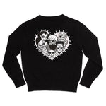 Universal Monsters Stitch Shoppe "Alexis" Cropped Cardigan Sweater Back Flat View