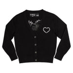 Universal Monsters Stitch Shoppe "Alexis" Cropped Cardigan Sweater Front Flat View