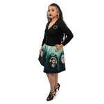 Universal Monsters Stitch Shoppe "Alexis" Cropped Cardigan Sweater Side Full Model View