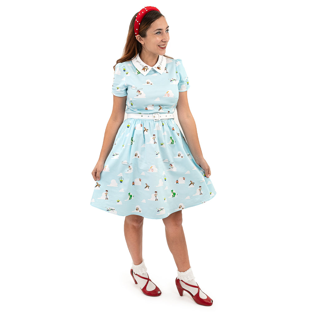 Pixar Stitch Shoppe Toy Story Friends "Gemma" Collared Dress-zoom