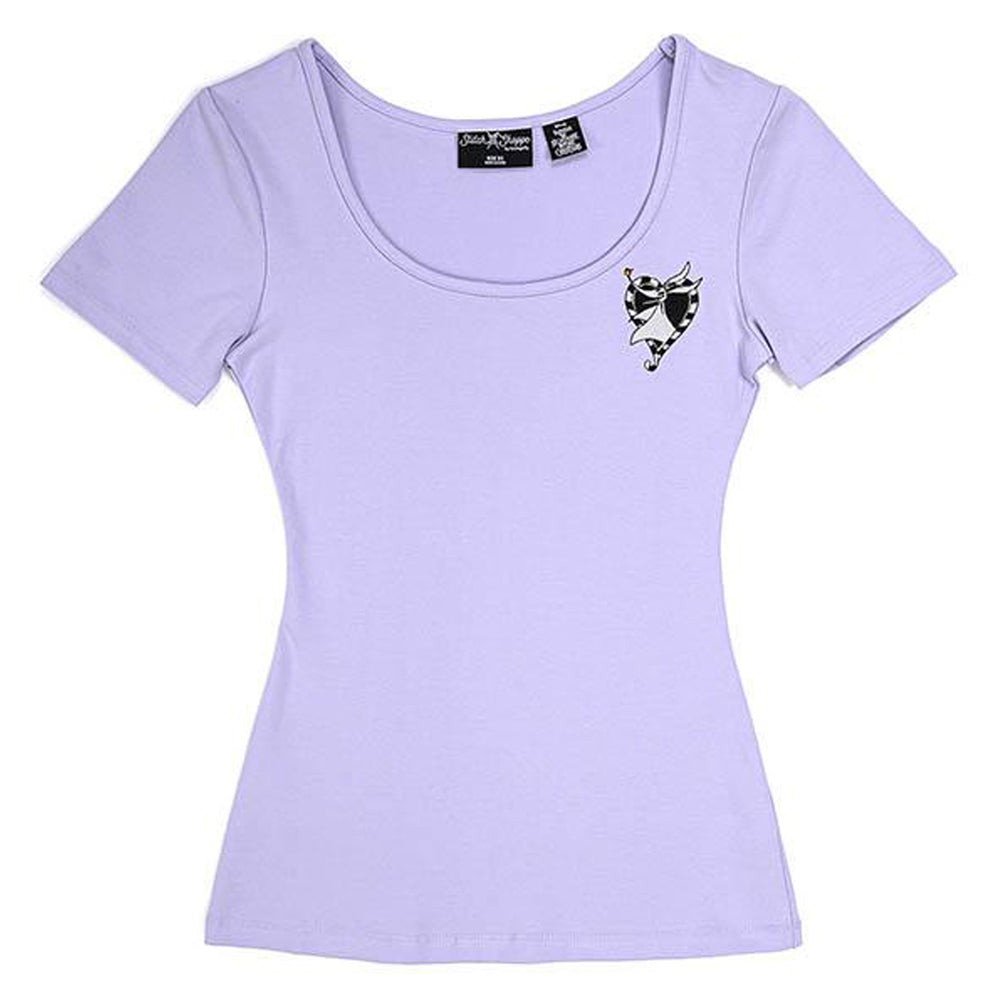 Disney Stitch Shoppe The Nightmare Before Christmas Zero "Kelly" Fashion Top Flat Front View-zoom