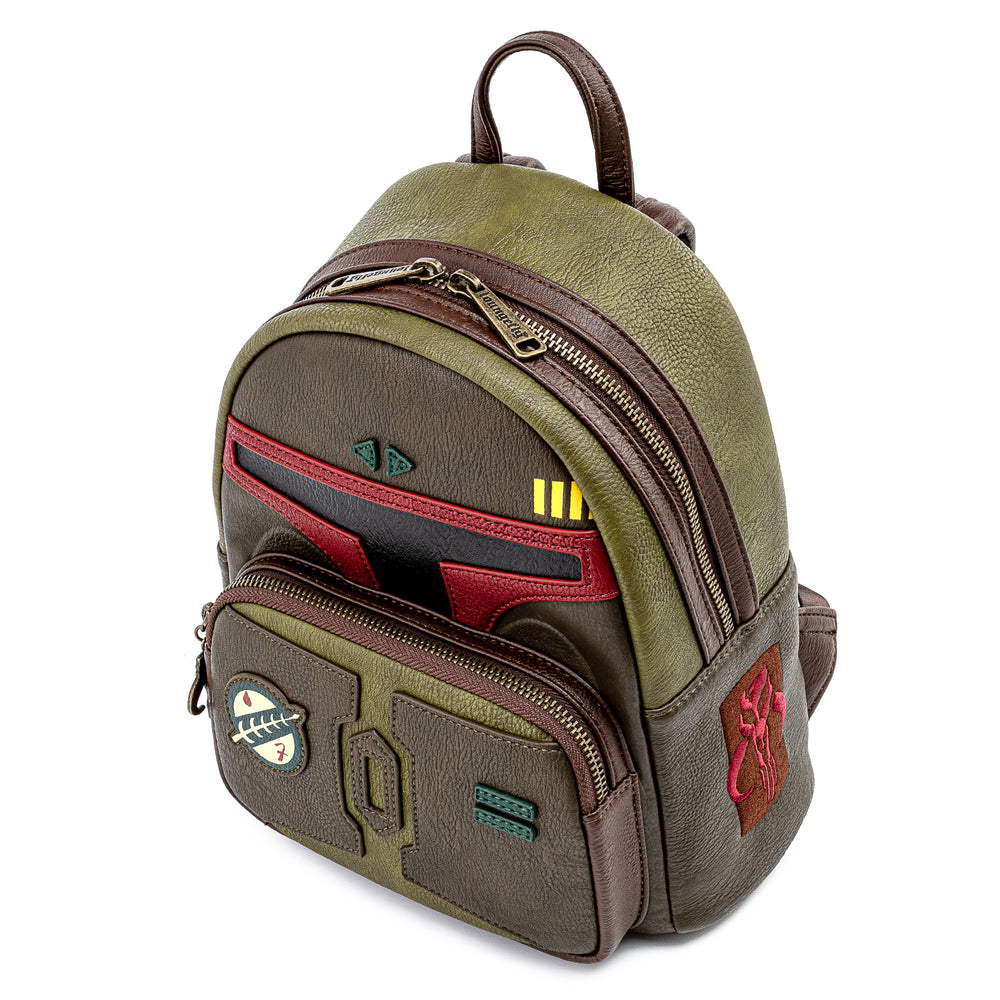 Boba Fett Cosplay Mini Backpack Top Side View-zoom
