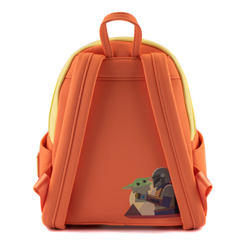 NYCC 2021 Virtual Con Exclusive - Star Wars The Mandalorian Grogu in Cradle Mini Backpack Back View