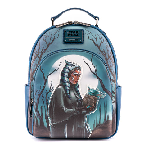 NYCC 2021 Virtual Con Exclusive - Star Wars The Mandalorian Ahsoka and Grogu Mini Backpack Front View