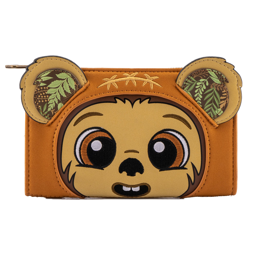 Star Wars Wicket W. Warrick Cosplay Flap Wallet Front View-zoom