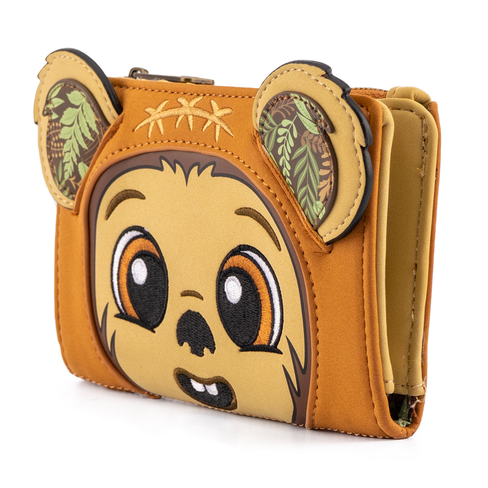 Star Wars Wicket W. Warrick Cosplay Flap Wallet Side View-zoom